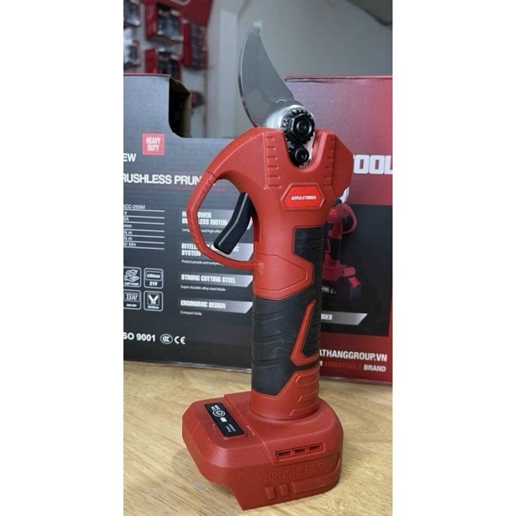 Kéo Cắt Cành 25mm Pin 21V Amaxtools AKCC25 - Động Cơ Không Chổi Than