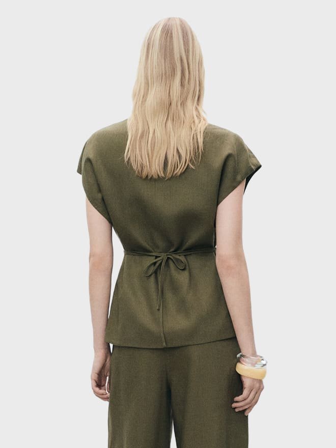 Lyocell Wrap Top