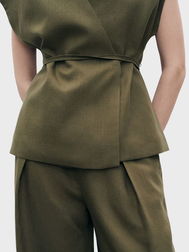 Lyocell Wrap Top