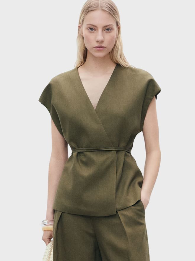 Lyocell Wrap Top